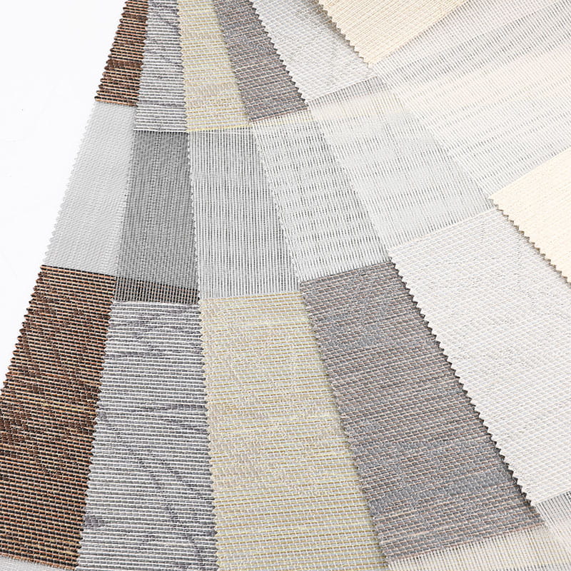 F079 পলিয়েস্টার নরম গজ কার্টেন জ্যাকার্ড জেব্রা ব্লাইন্ড ফ্যাব্রিক