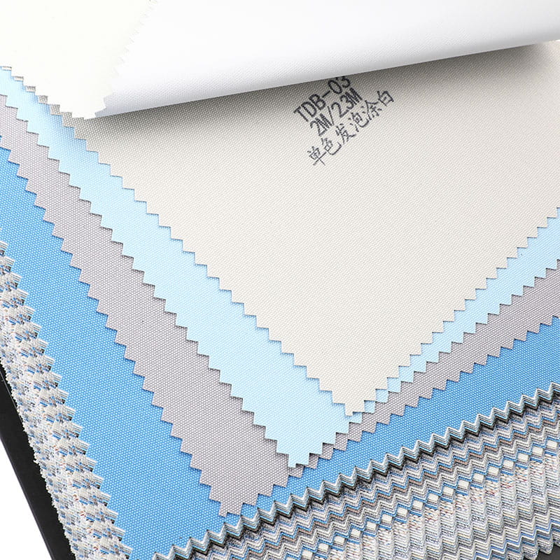 TDB 200/230cm ফোম সিলভার লেপ 100% ব্ল্যাকআউট রোলার ব্লাইন্ড ফ্যাব্রিক