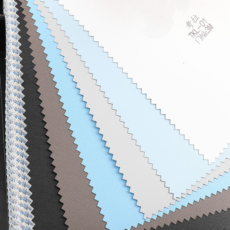 TKL পরিবেশ বান্ধব রঙিন আঠালো 100% ব্ল্যাকআউট রোলার ব্লাইন্ড ফ্যাব্রিক