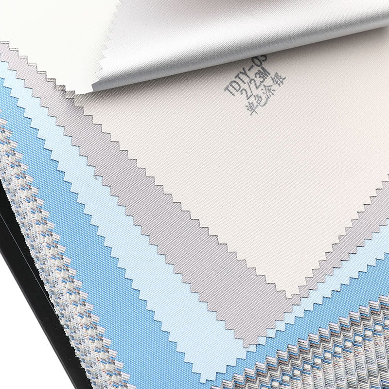 TDTY 200/230cm সিলভার লেপ 100% ব্ল্যাকআউট রোলার ব্লাইন্ড ফ্যাব্রিক